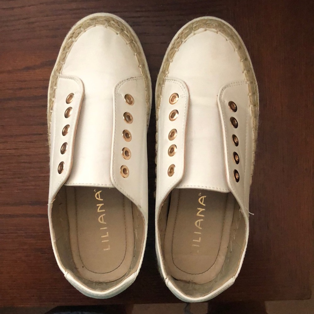 white slip on sneakers